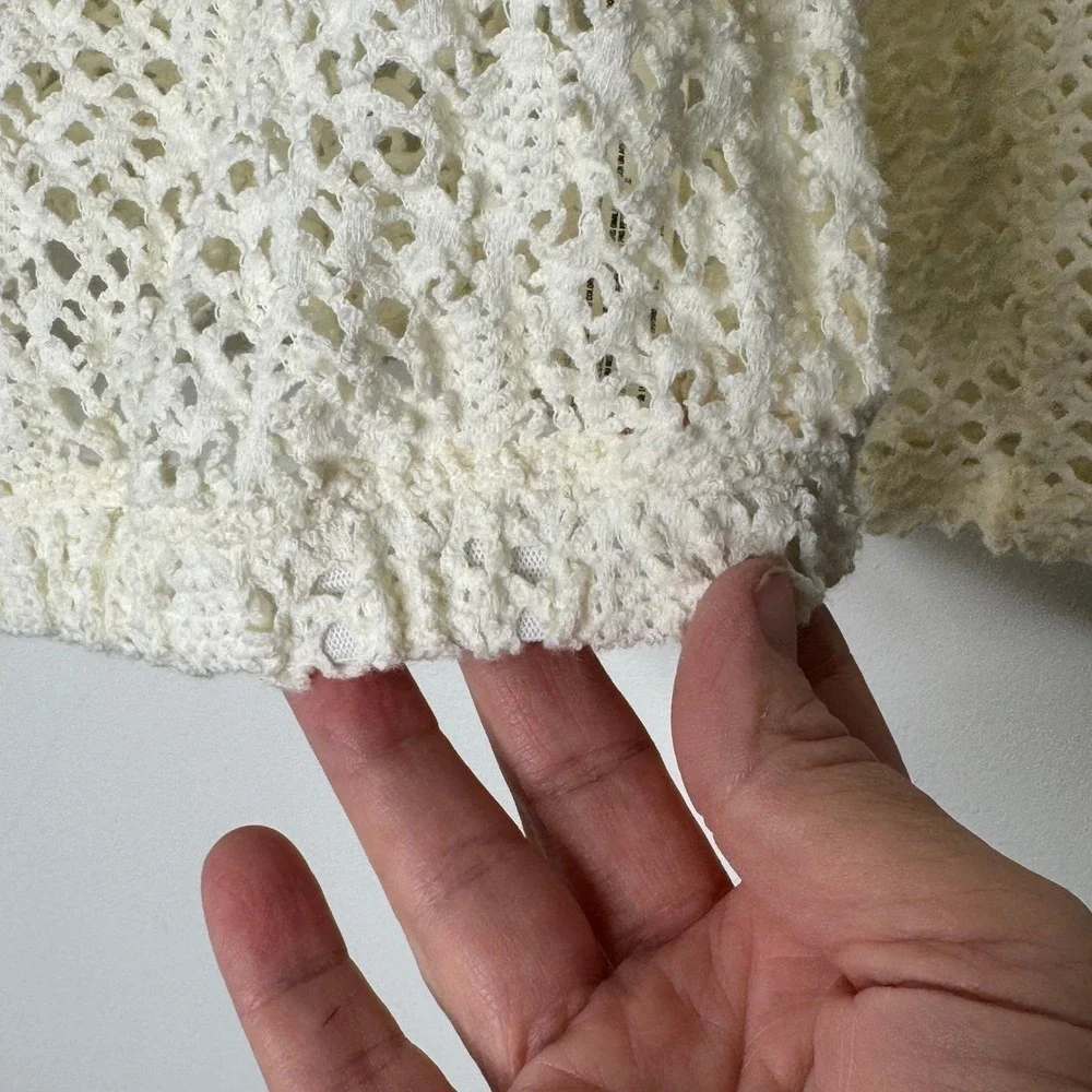 Free People‎ Beach Feel The Love Crochet Blouse